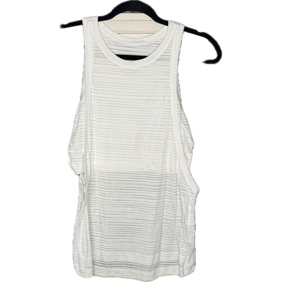 Lululemon Clear and Present Muscle Tank, White, GUC - Picture 3 of 9